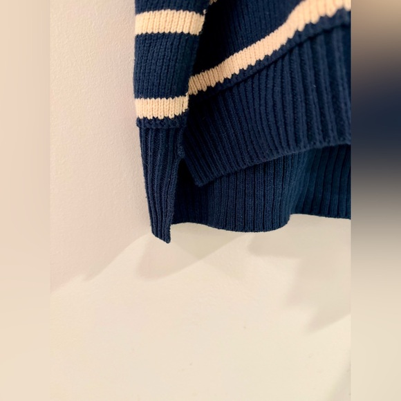 Free People East Street Striped Cropped Pullover - Picture 7 of 8